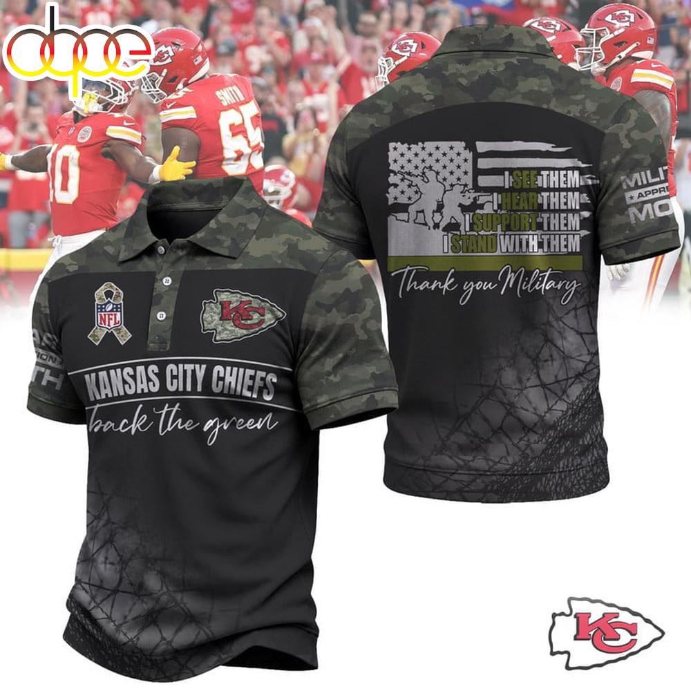 Kansas City Chiefs NFL Military Appreciation Polo Shirt For Fans