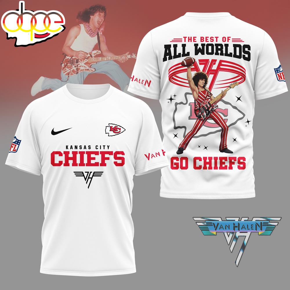 Kansas City Chiefs NFL Van Halen Graphic 3D T-Shirt For Fans Kansas City Chiefs NFL Van Halen Graphic 3D T-Shirt For Fans