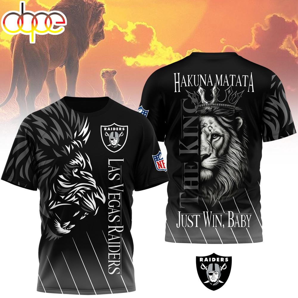 Las Vegas Raiders NFL The Lion King Fan 3D T-Shirt Las Vegas Raiders NFL The Lion King Fan 3D T-Shirt
