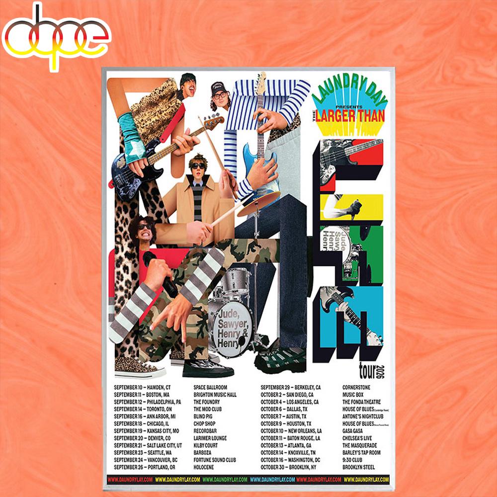 Laundry Day Tour 2026 Poster Canvas Laundry Day Tour 2026 Poster Canvas