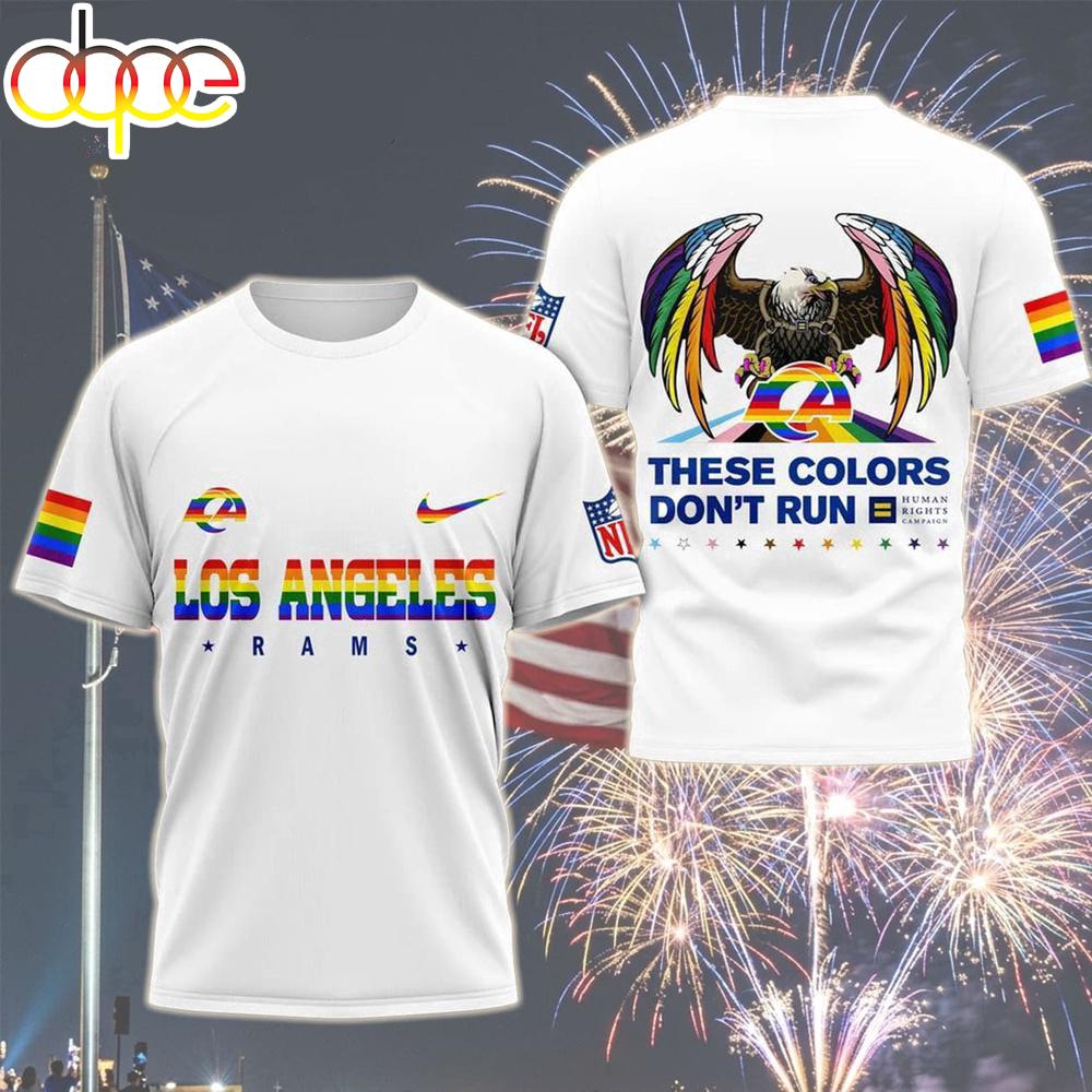 Los Angeles Rams LGBT Pride All Over Print Shirt
