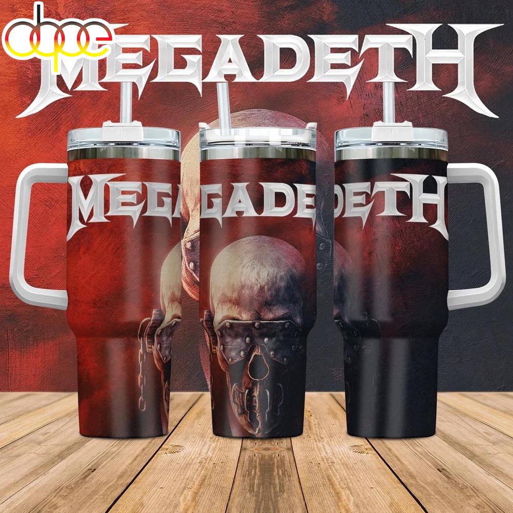 megadeth Band Tumbler With Handle For Fans