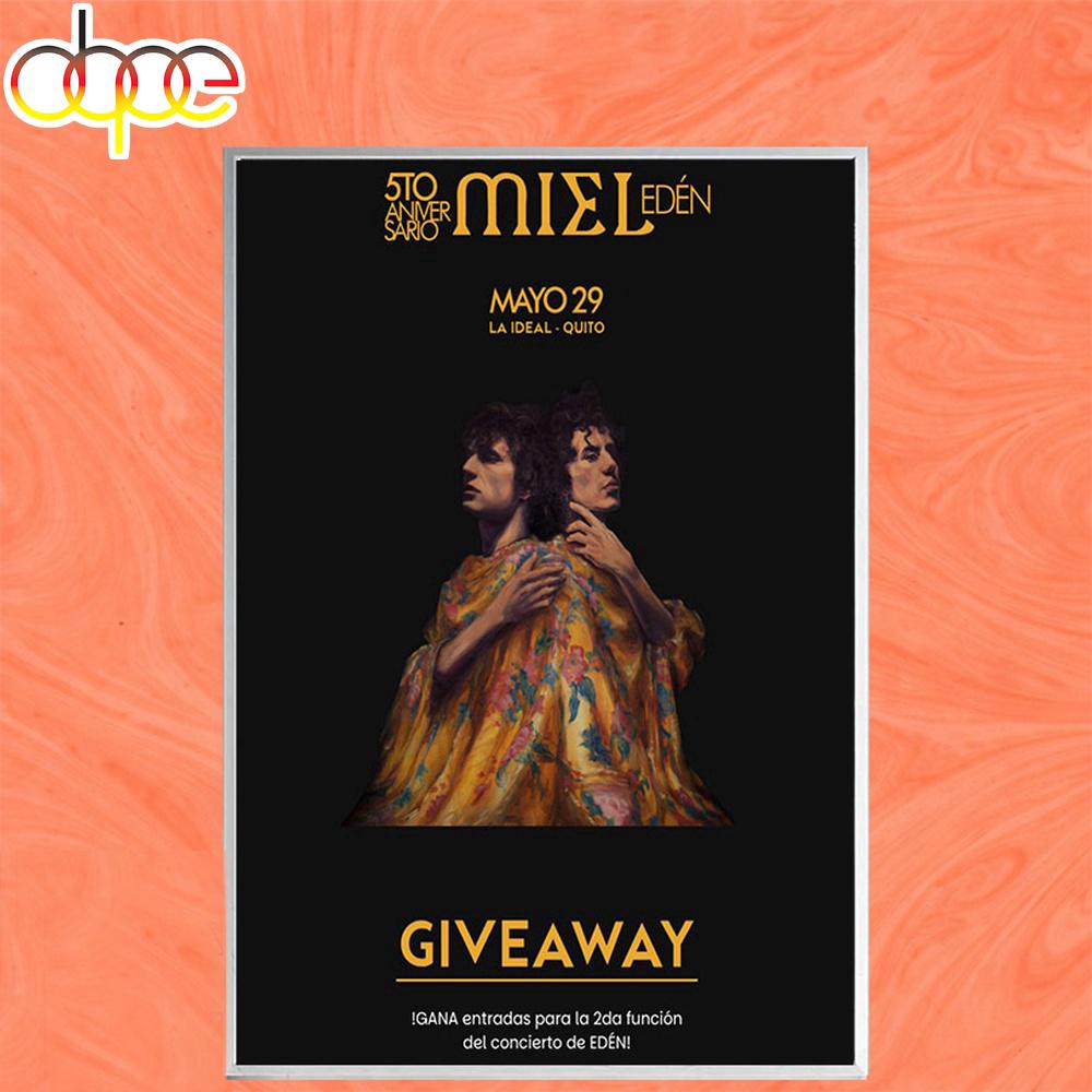 Miel Paris Tour May 29 2026 Poster Canvas Miel Paris Tour May 29 2026 Poster Canvas