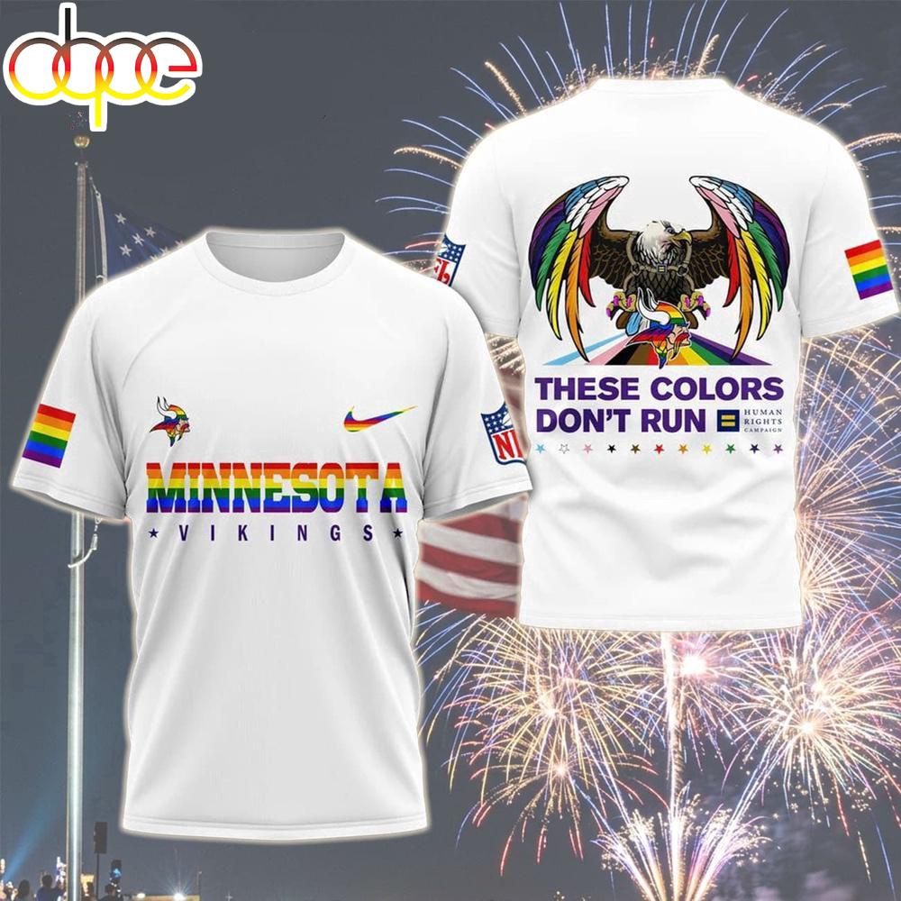 Minnesota Vikings LGBT Pride All Over Print Shirt