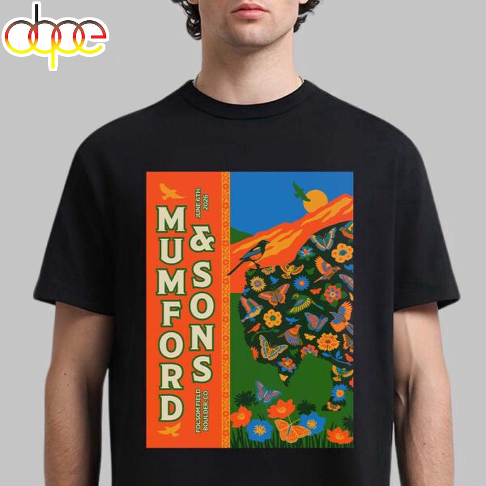 Mumford And Sons Prizefighter Tour Boulder CO 2026 Unisex T-Shirt