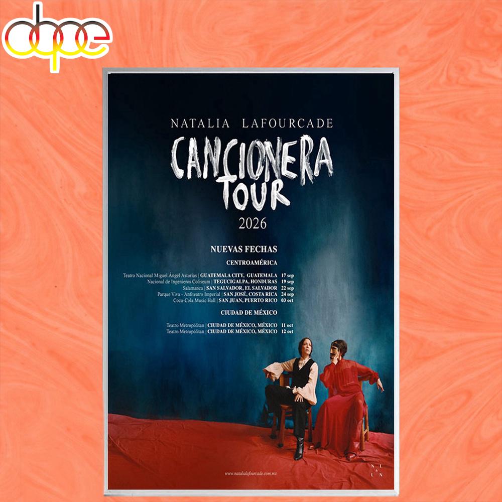 Natalia Lafourcade Tour 2026 Poster Canvas Natalia Lafourcade Tour 2026 Poster Canvas