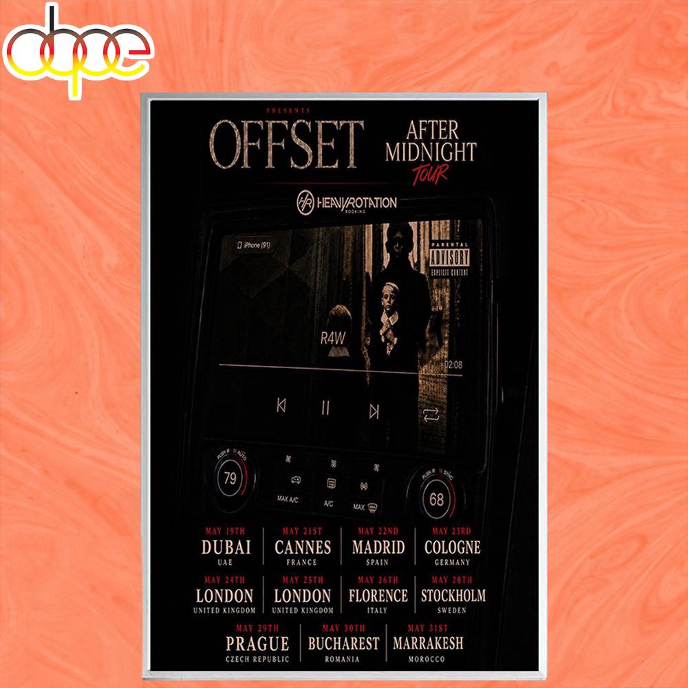 Offset Tour May 2026 Poster Canvas Offset Tour May 2026 Poster Canvas
