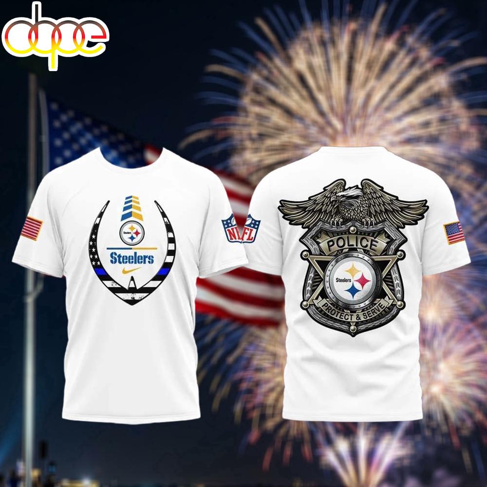 Pittsburgh Steelers Law Enforcement Appreciation Day 3D T-Shirt Pittsburgh Steelers Law Enforcement Appreciation Day 3D T-Shirt