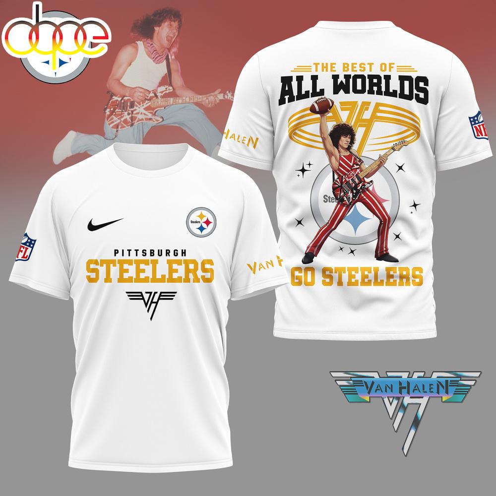 Pittsburgh Steelers NFL Van Halen Graphic 3D T-Shirt For Fans Pittsburgh Steelers NFL Van Halen Graphic 3D T-Shirt For Fans