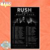 Rush 2027 World Tour Full Date And Cities Revealed Poster Canvas Rush 2027 World Tour Full Date And Cities Revealed Poster Canvas