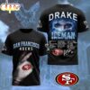 San Francisco 49ers NFL Drake Ice Man 3D T-Shirt For Fans