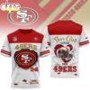 San Francisco 49ers NFL Girl Heart & Helmet 3D T-Shirt For Fans San Francisco 49ers NHL Girl Heart & Helmet 3D T-Shirt For Fans