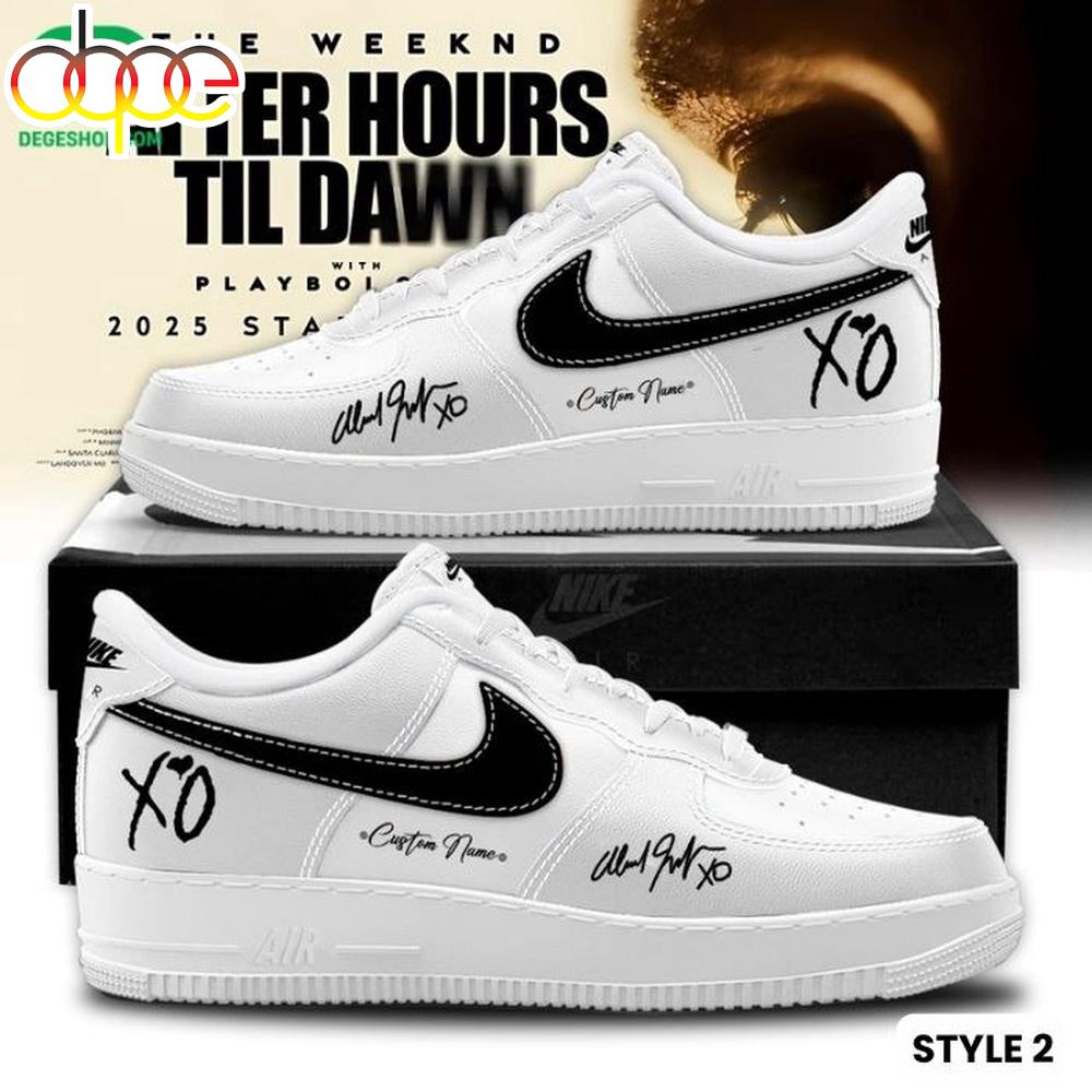 The Weeknd After Hours Till Dawn Air Force 1 Shoes