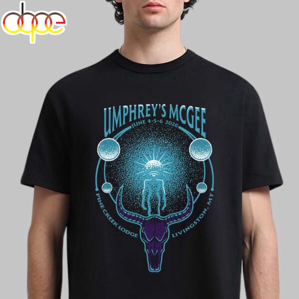 Umphrey’s McGee Pine Creek Lodge 2026 Unisex T-Shirt Umphrey’s McGee Pine Creek Lodge 2026 Unisex T-Shirt