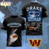 Washington Commanders NFL Drake Ice Man 3D T-Shirt For Fans