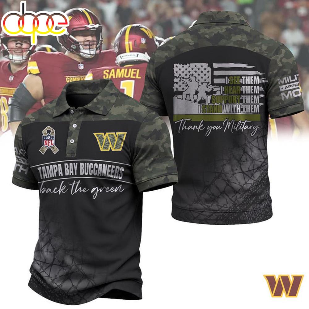 Washington Commanders NFL Military Appreciation Polo Shirt For Fans