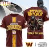Washington Commanders NFL This Is The Way Star Wars 3D T-Shirt For Fans Washington Commanders NFL This Is The Way Star Wars 3D T-Shirt For Fans