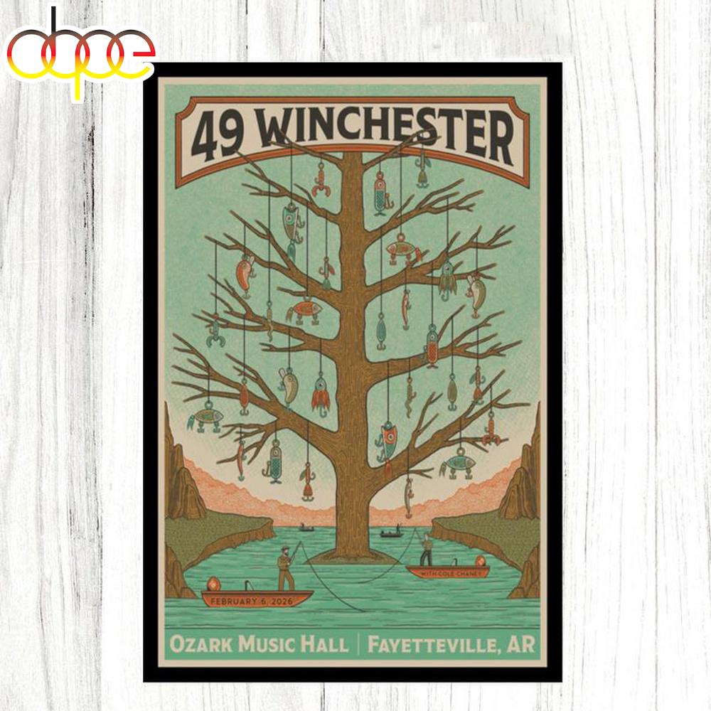 49 Winchester Fayetteville, AR February 6 2026 Tour Poster Canvas