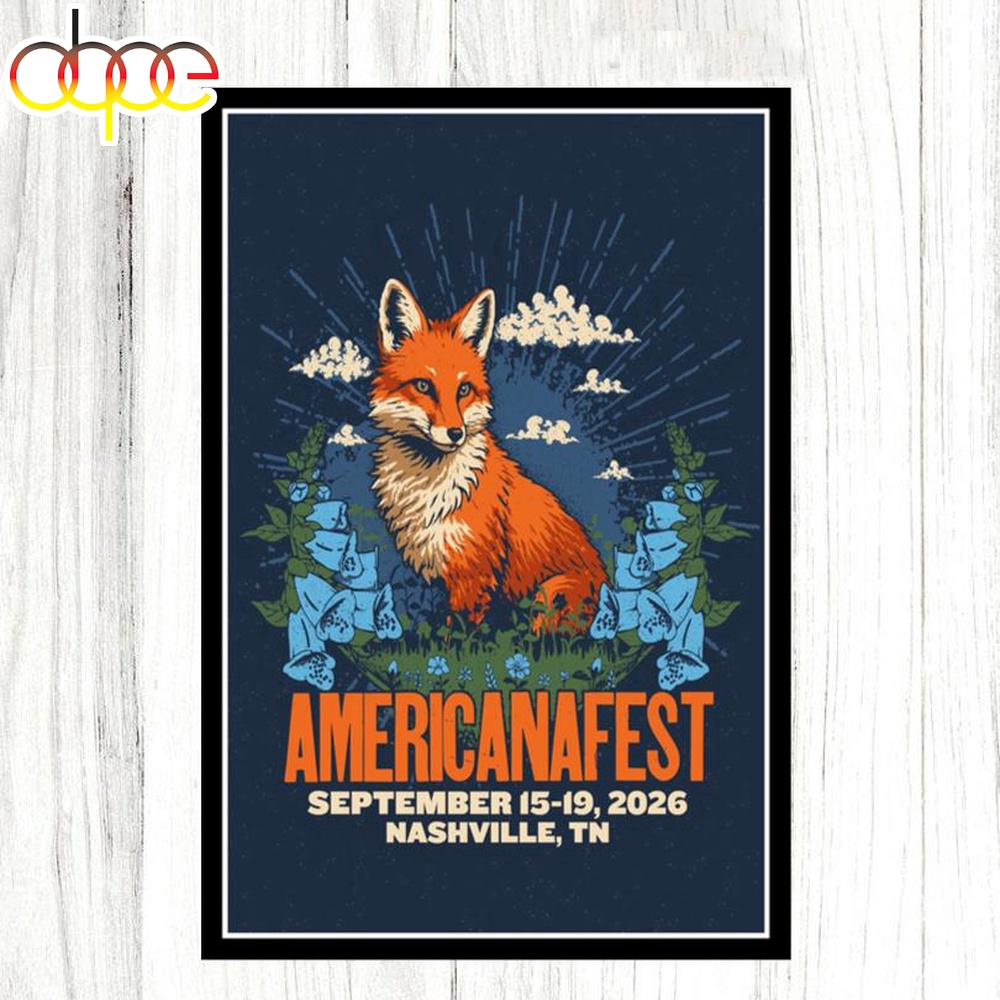 Americana Fest September 15-19 2026 Nashville, TN Poster Canvas Americana Fest September 15-19 2026 Nashville, TN Poster Canvas