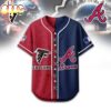 Atlanta Falcons - Atlanta Braves Baseball Jersey Shirt Atlanta Falcons - Atlanta Braves Baseball Jersey Shirt