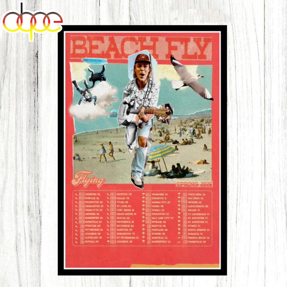 Beach Fly Spring 2026 Tour Poster Canvas Beach Fly Spring 2026 Tour Poster Canvas