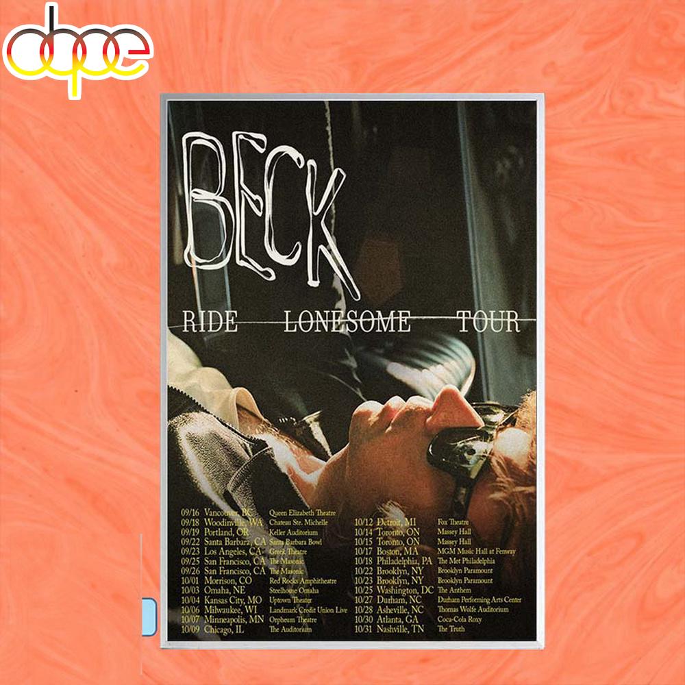 Beck Fall Tour 2026 Poster Canvas