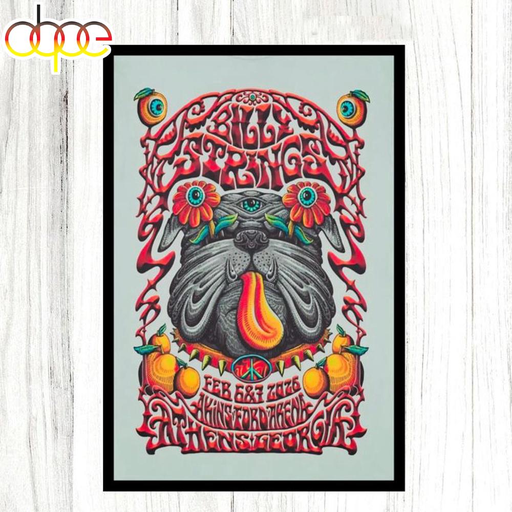 Billy Strings Akins Ford Arena February 6-7 2026 Concert Poster Canvas