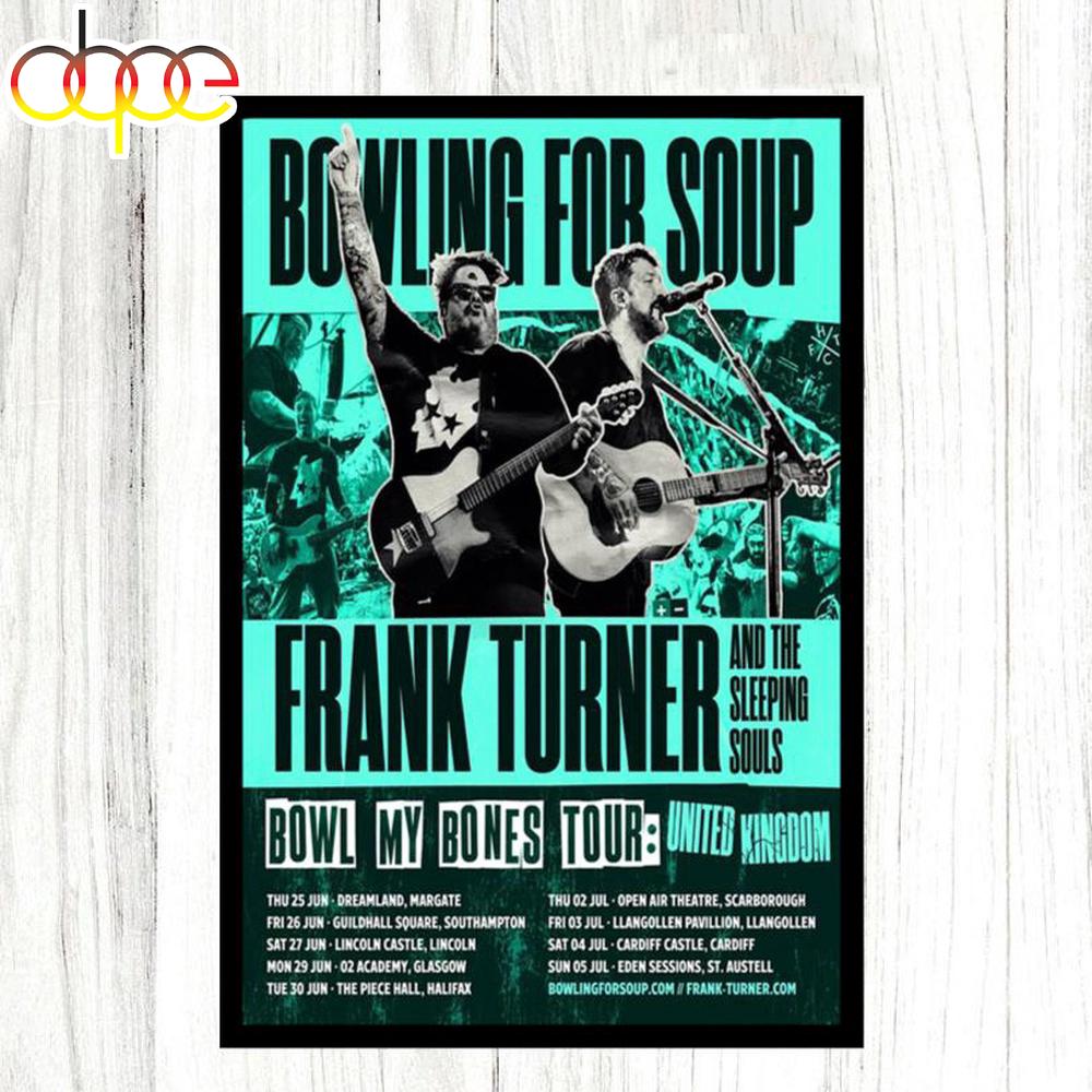 Bowling For Soup Bowl My Bones Tour UK 2026 Poster Canvas Bowling For Soup Bowl My Bones Tour UK 2026 Poster Canvas