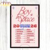Boy In Space Running On Dreams Tour 2026 Poster Canvas