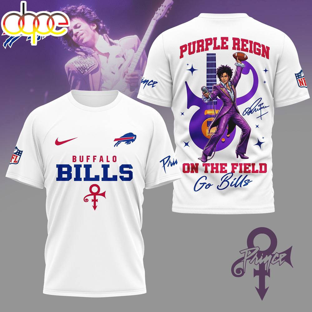 Buffalo Bills NFL Prince Purple Reign Football 3D T-Shirt For Fans