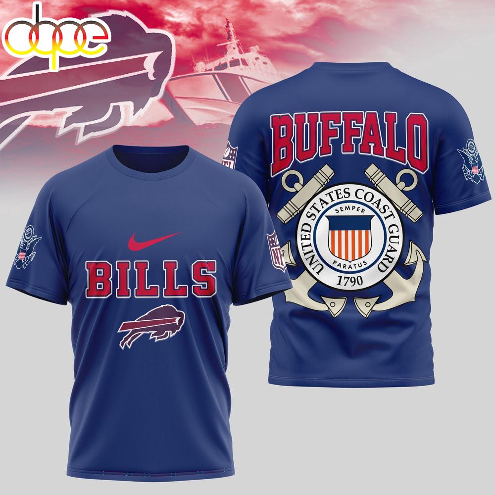 Buffalo Bills United States Coast Guard 3D T-Shirt Buffalo Bills United States Coast Guard 3D T-Shirt