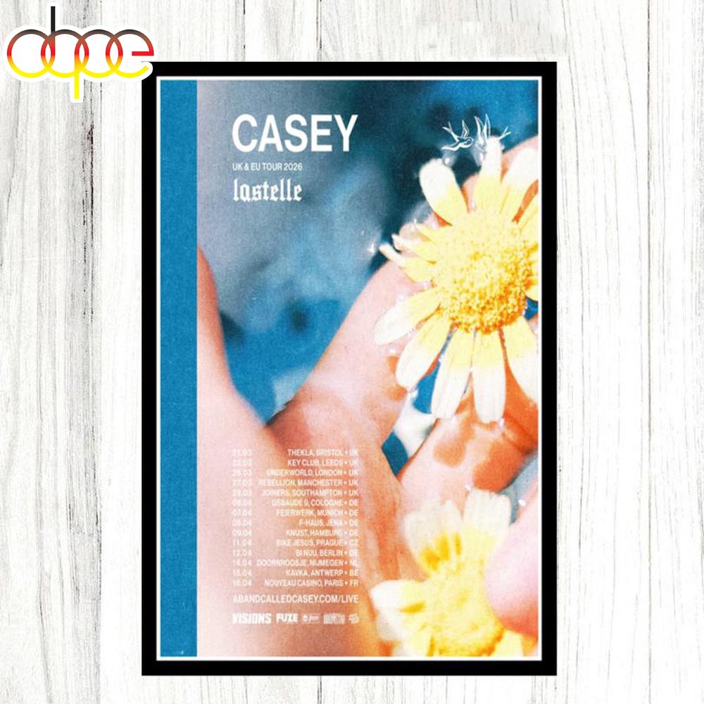 Casey UK & EU 2026 Poster Canvas Casey UK & EU 2026 Poster Canvas