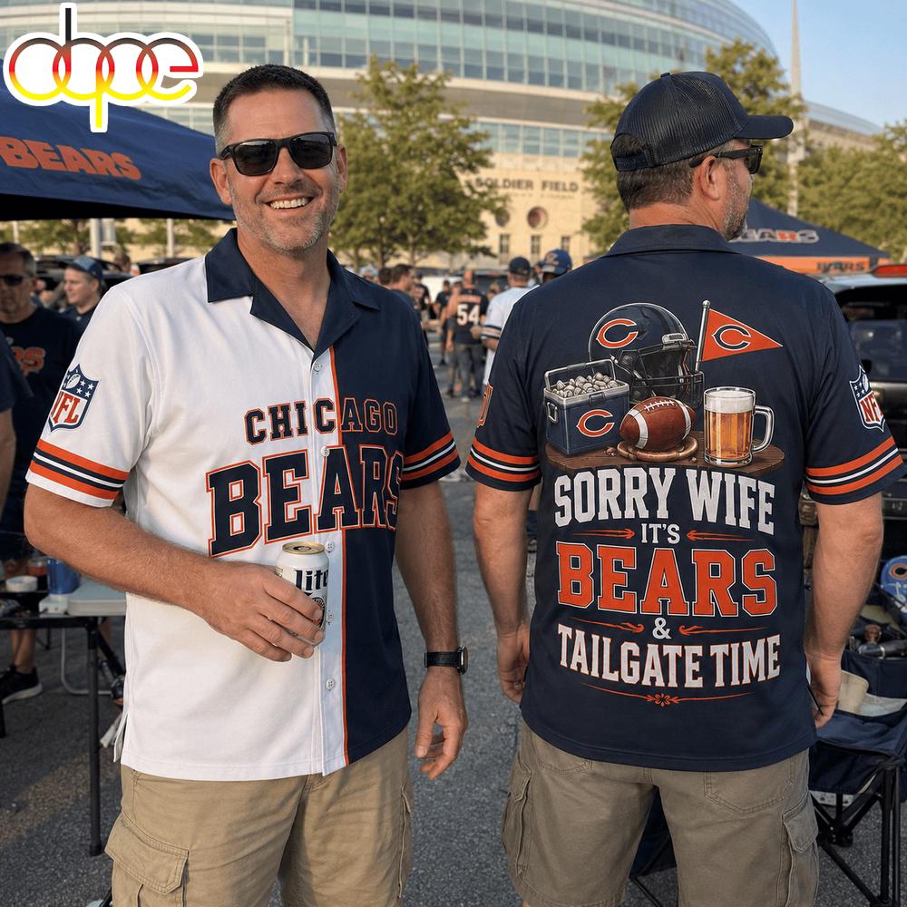 Chicago Bears NFL Funny Football Fan Hawaiian Shirti Chicago Bears NFL Funny Football Fan Hawaiian Shirti