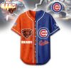 Chicago Bears x Chicago Cubs Baseball Jersey Shirt Chicago Bears x Chicago Cubs Baseball Jersey Shirt