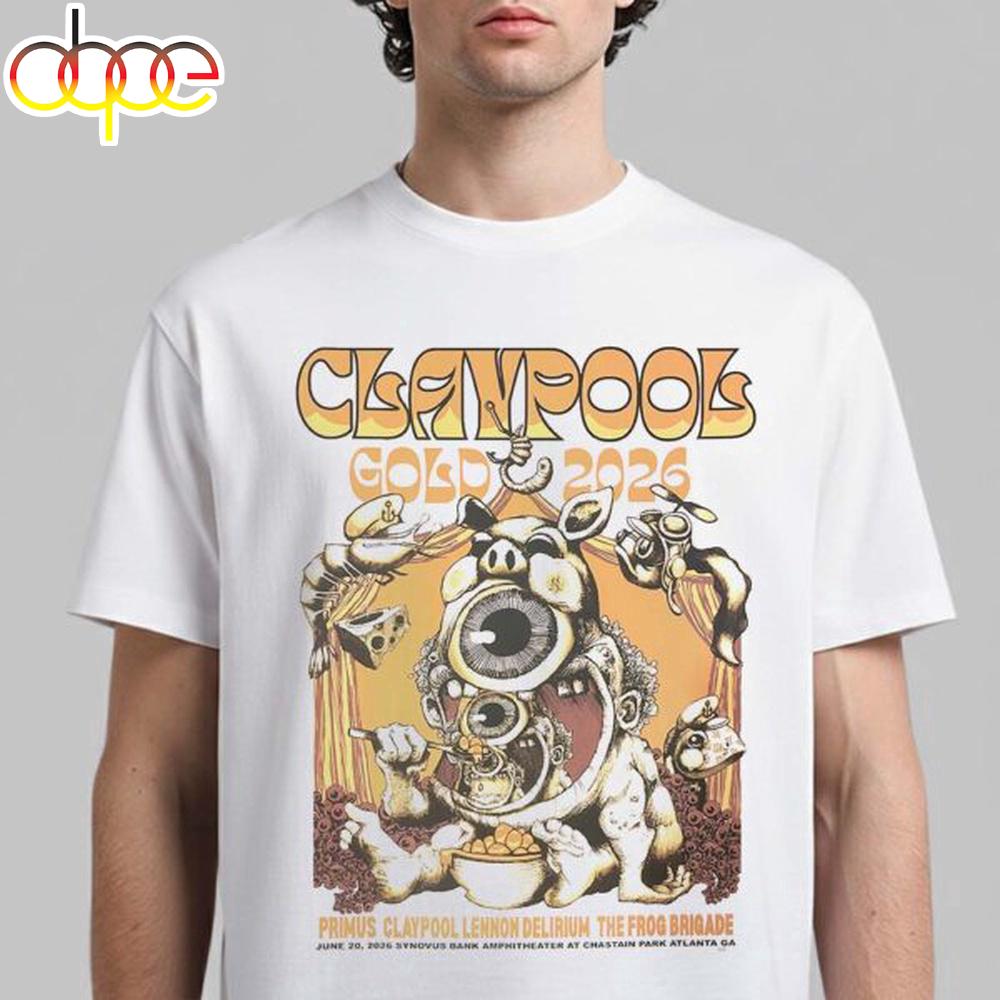 Claypool Gold Primus Claypool Lennon Delirium Unisex T-Shirt