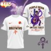 Cleveland Browns NFL Prince Purple Reign Football 3D T-Shirt For Fans Cleveland Browns NFL Prince Purple Reign Football 3D T-Shirt For Fans