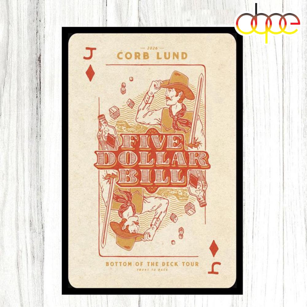 Corb Lund Five Dollar Bill 2026 Poster Canvas