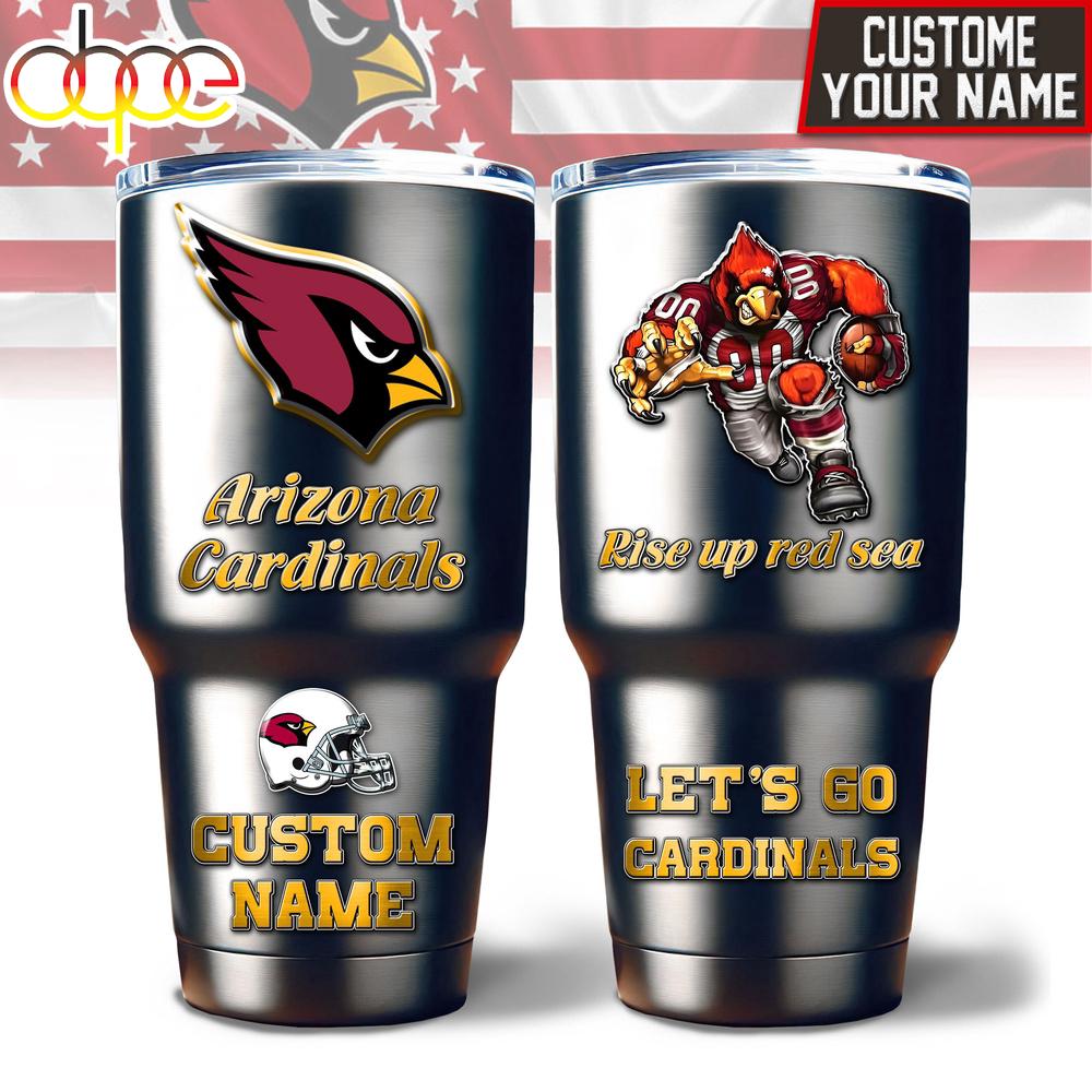 Custom Name Arizona Cardinals Mascot Tumbler For Fans Custom Name Arizona Cardinals Mascot Tumbler For Fans