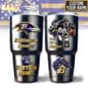 Custom Name Baltimore Ravens Mascot Tumbler For Fans