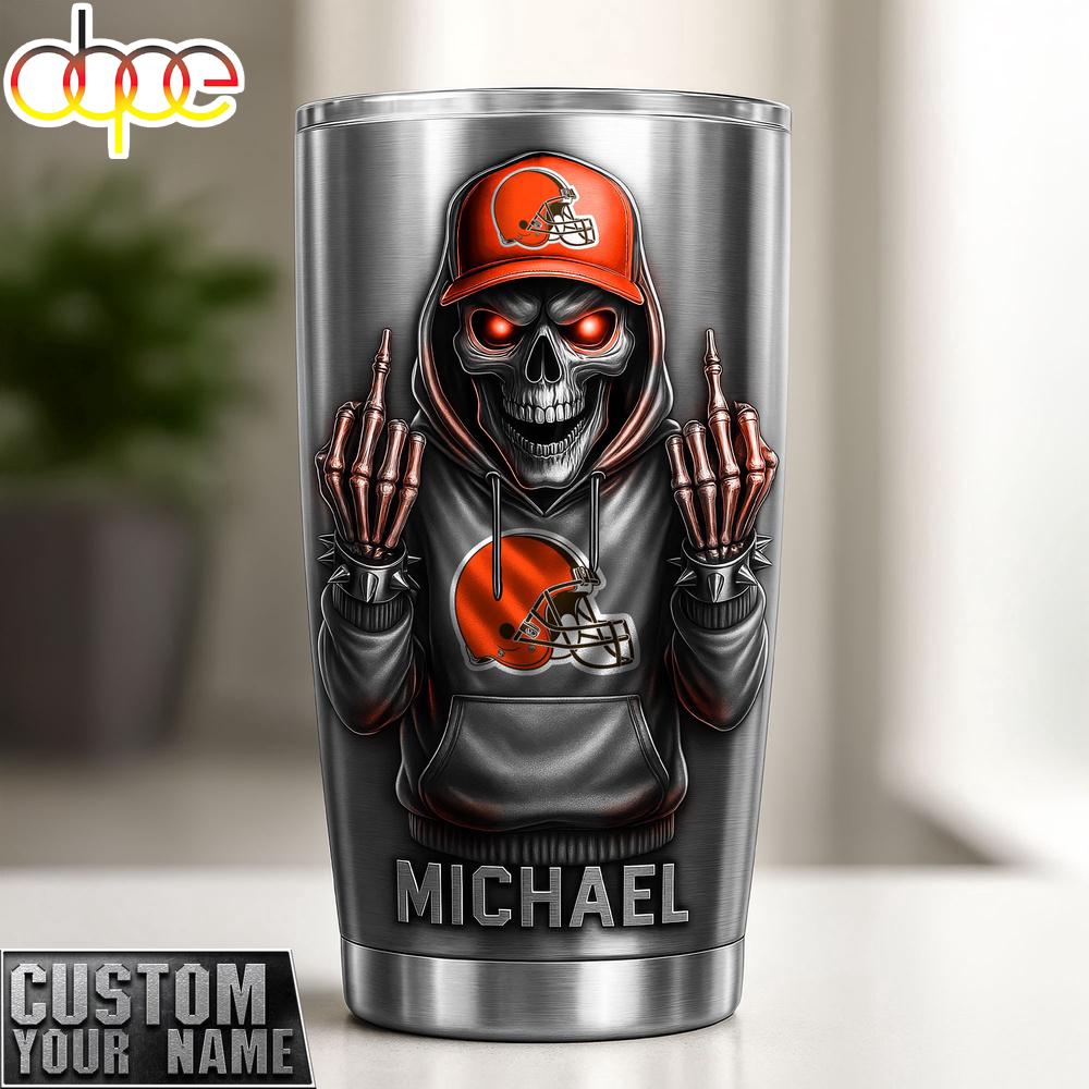 Custom Name Cleveland Browns NFL Sport Team Tumbler Custom Name Cleveland Browns NFL Sport Team Tumbler
