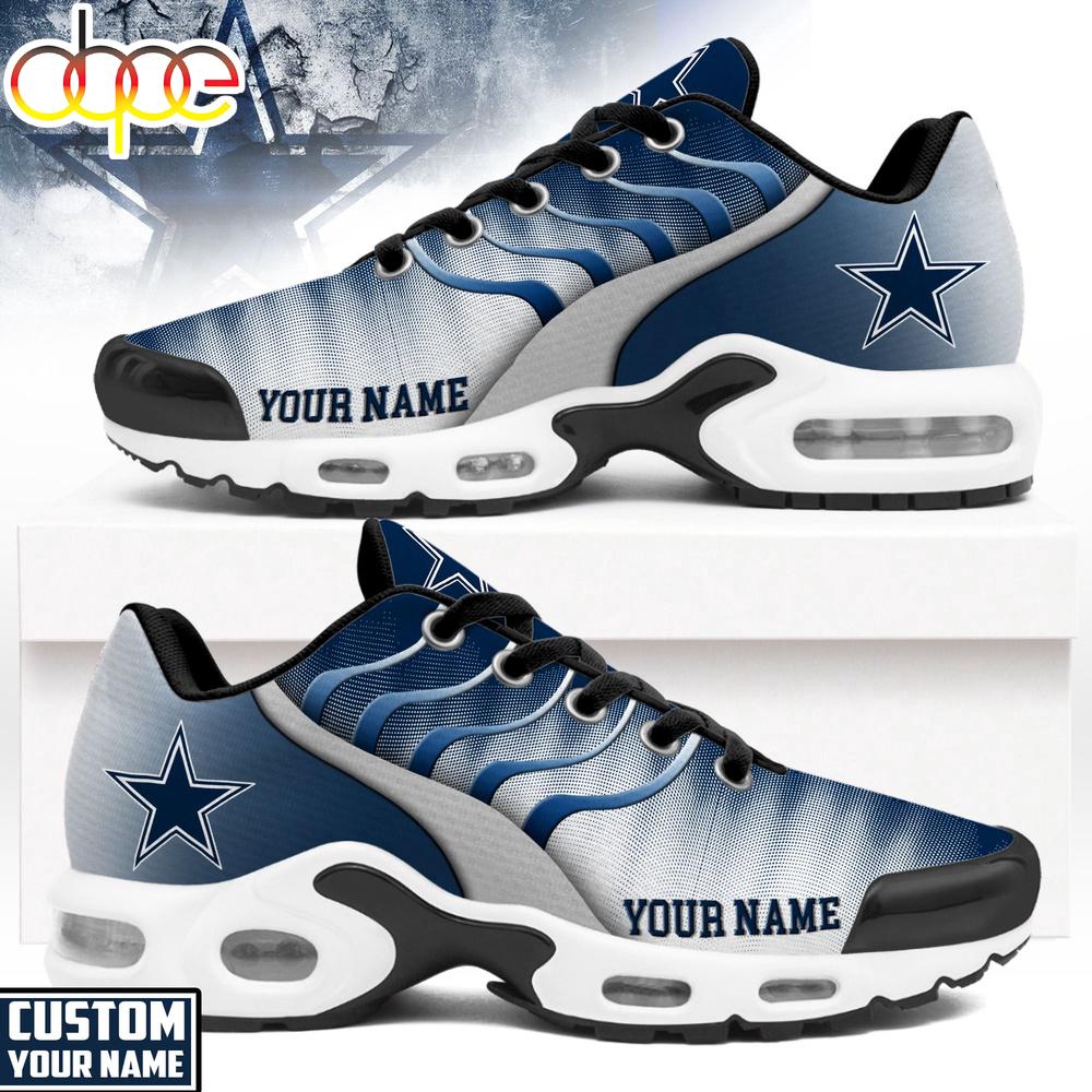 Custom Name Dallas Cowboys NFL Endzone Runner Air Max Plus Shoes