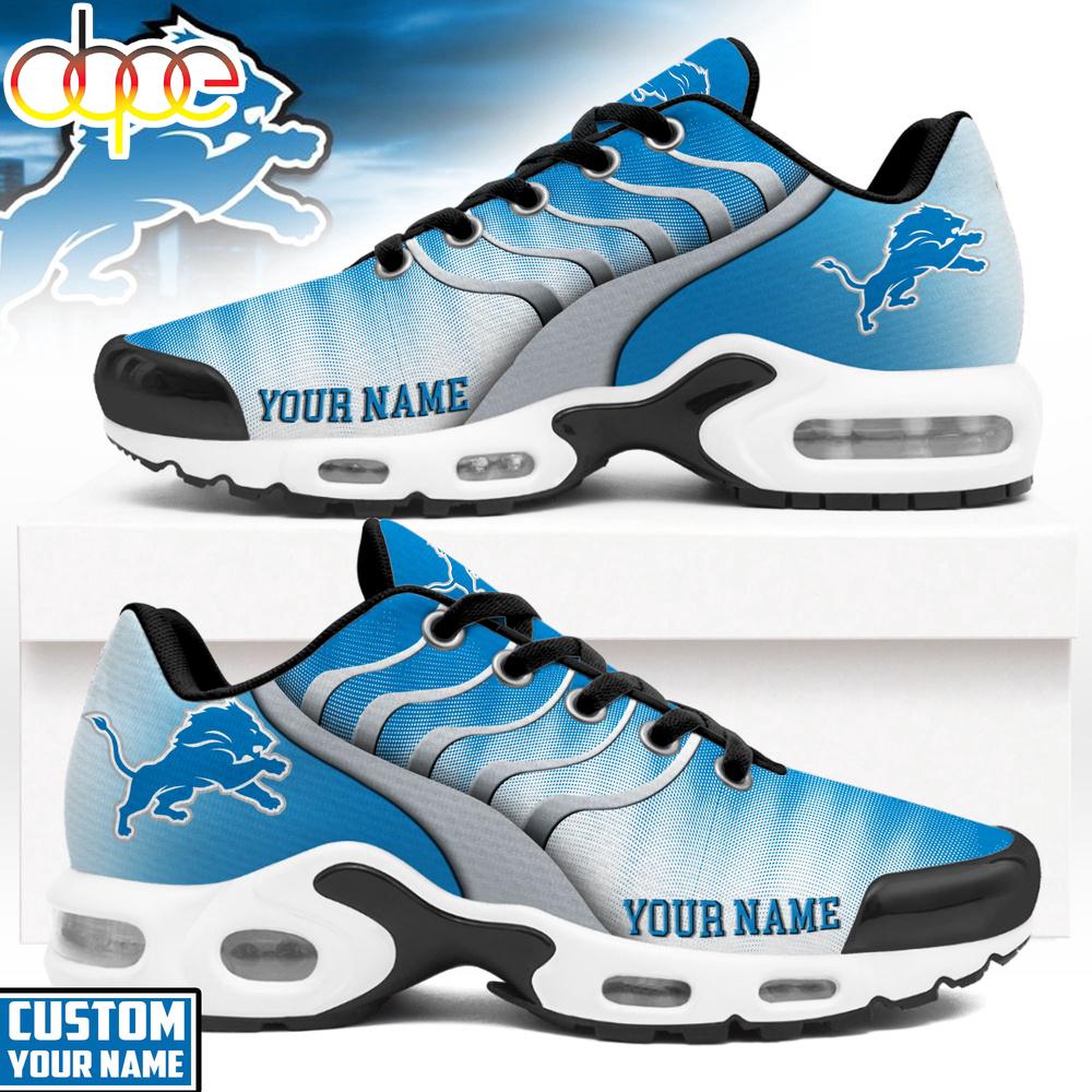 Custom Name Detroit Lions NFL Endzone Runner Air Max Plus Shoes