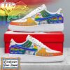 Custom Name Detroit Lions NFL Team Air Force 1 Shoes For Fans