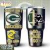 Custom Name Green Bay Packers Mascot Tumbler For Fans