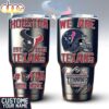 Custom Name Houston Texans Mascot Tumbler For Fans