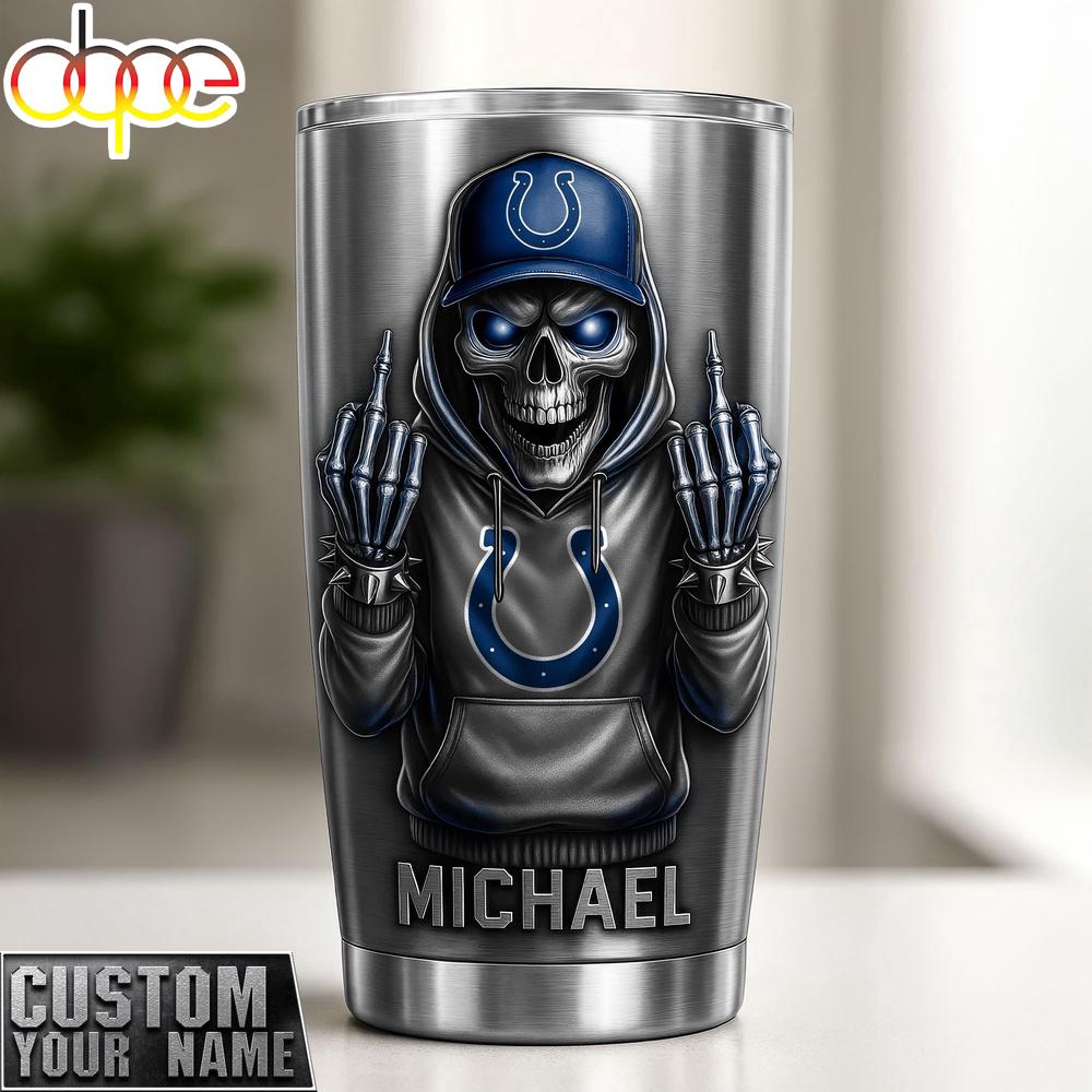 Custom Name Indianapolis Colts NFL Sport Team Tumbler Custom Name Indianapolis Colts NFL Sport Team Tumbler