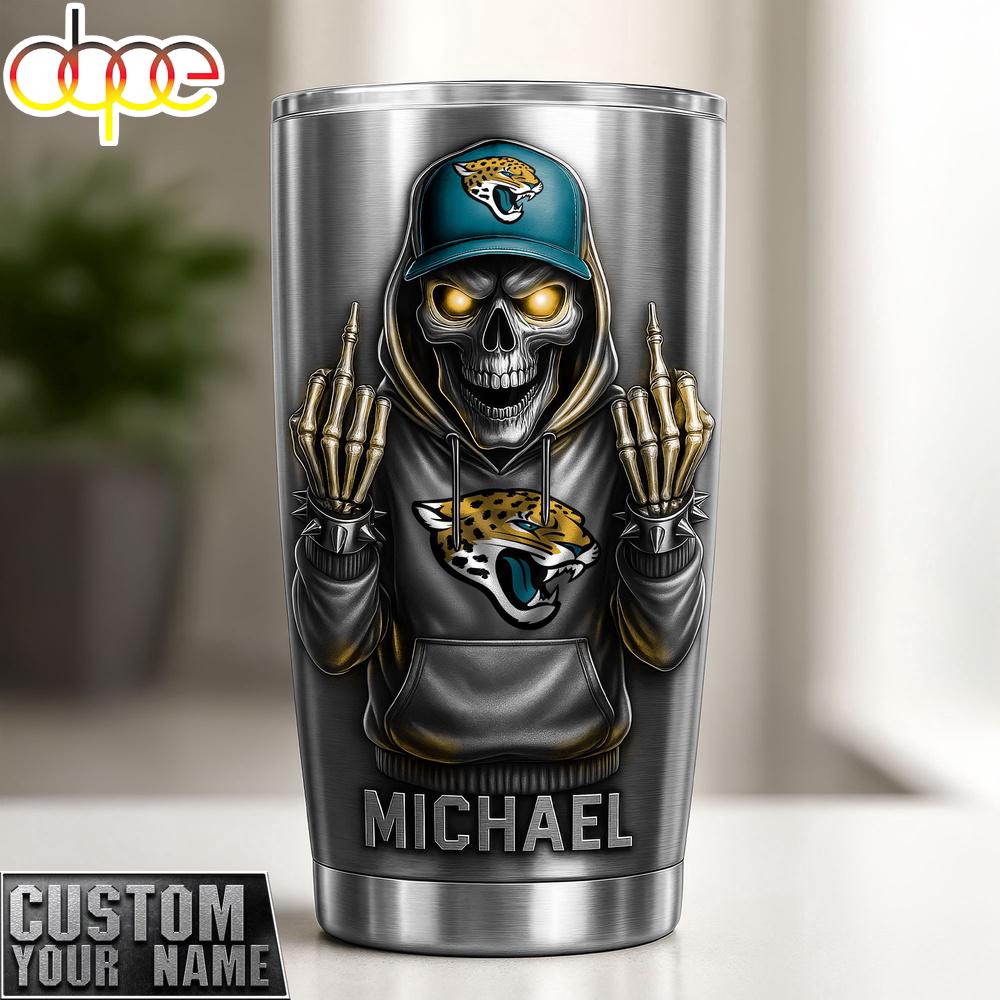 Custom Name Jacksonville Jaguars NFL Sport Team Tumbler Custom Name Jacksonville Jaguars NFL Sport Team Tumbler