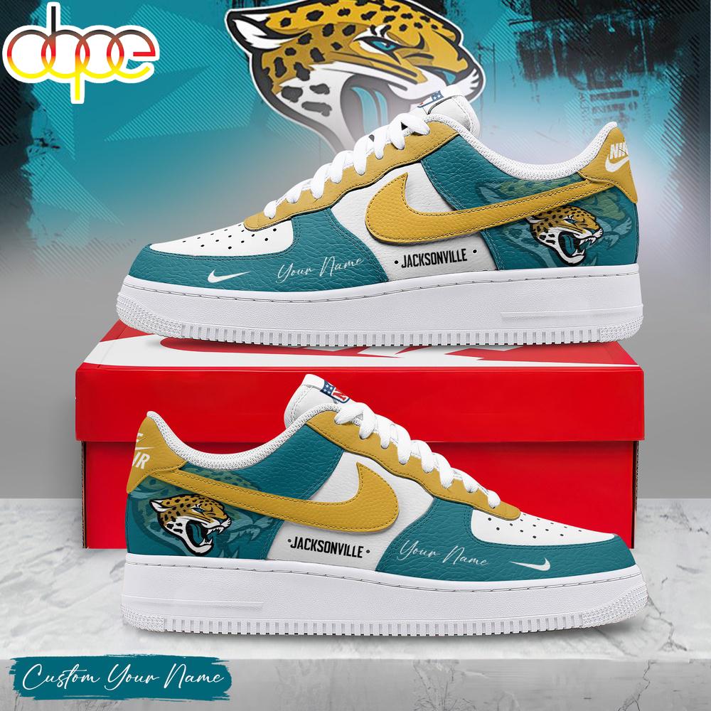 Custom Name Jacksonville Jaguars NFL Victory Pride Air Force 1 Shoes