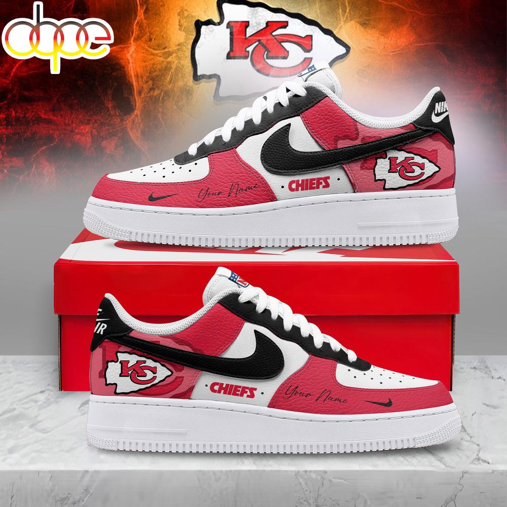 Custom Name Kansas City Chiefs NFL Victory Pride Air Force 1 Shoes