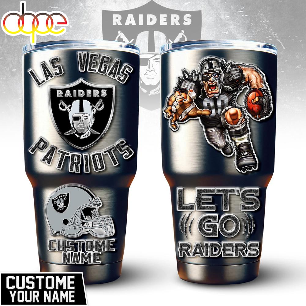 Custom Name Las Vegas Raiders Mascot Tumbler For Fans